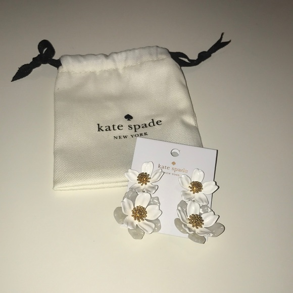 kate spade Jewelry - 🆕 100% kate spade floral drop earrings!